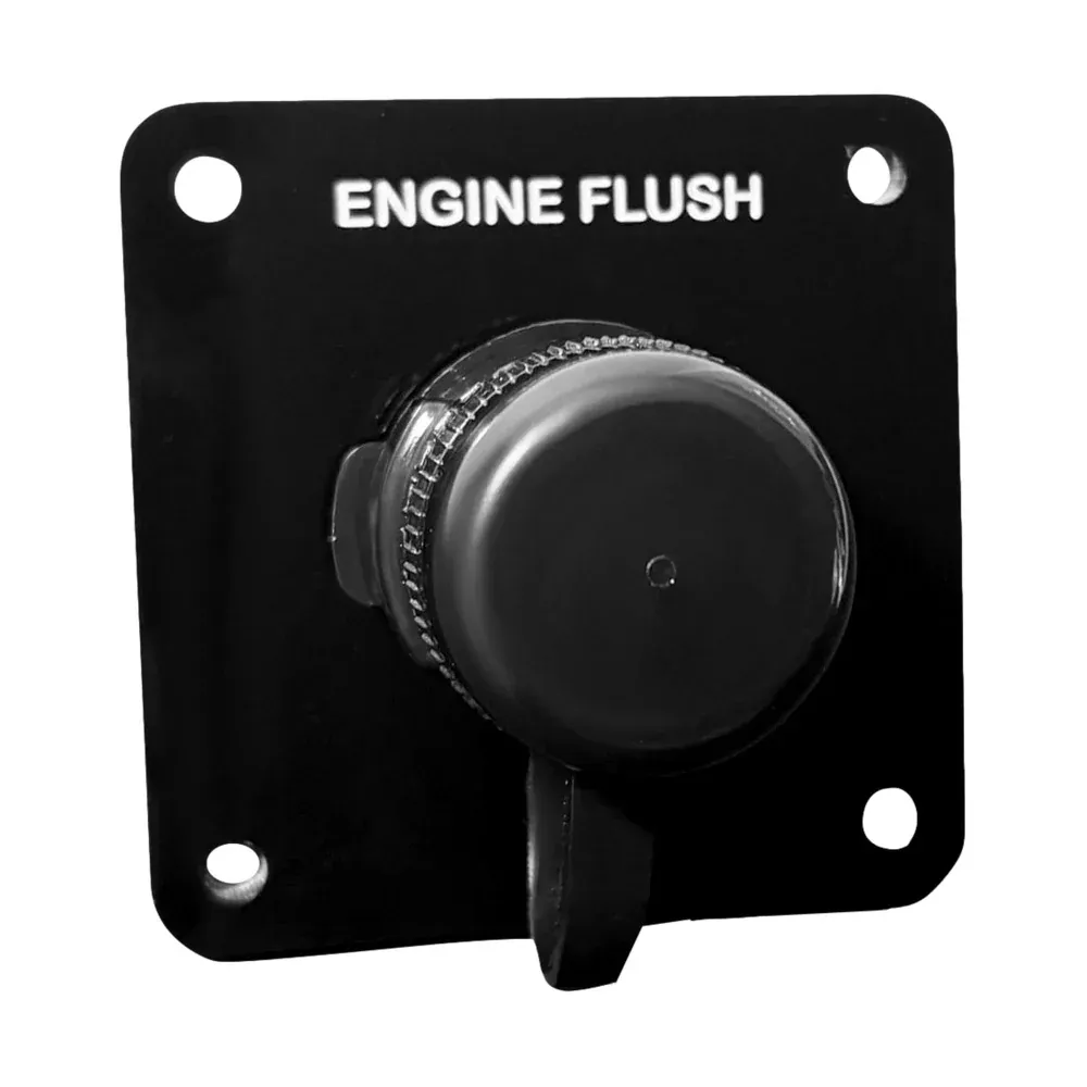 Flushmaster Vertical Single Outlet Flush Port Reroute - Black Acrylic