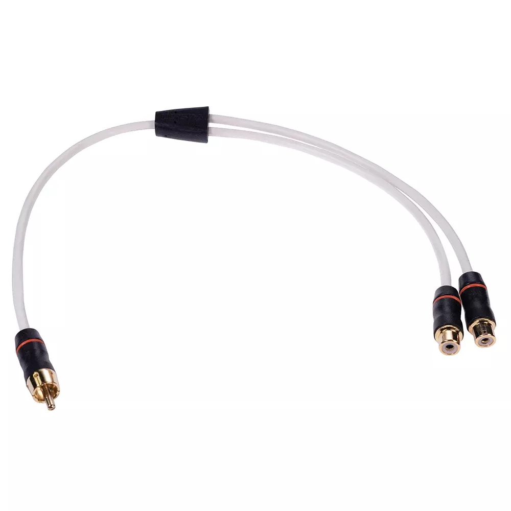 Fusion Performance RCA Cable Splitter - 1 Male to 2 Female - .9 [010-1