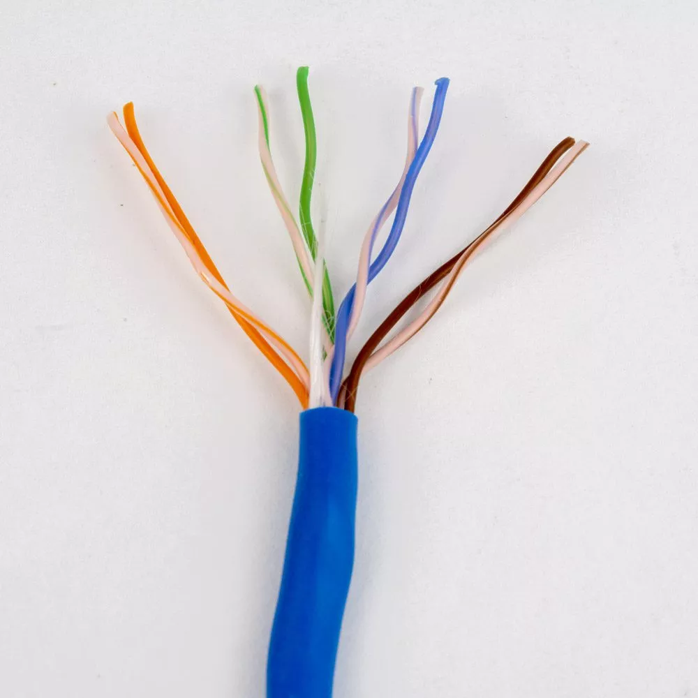 Genesis 1000ft Blue Cat 5E Solid Plenum Cable (50881106)
