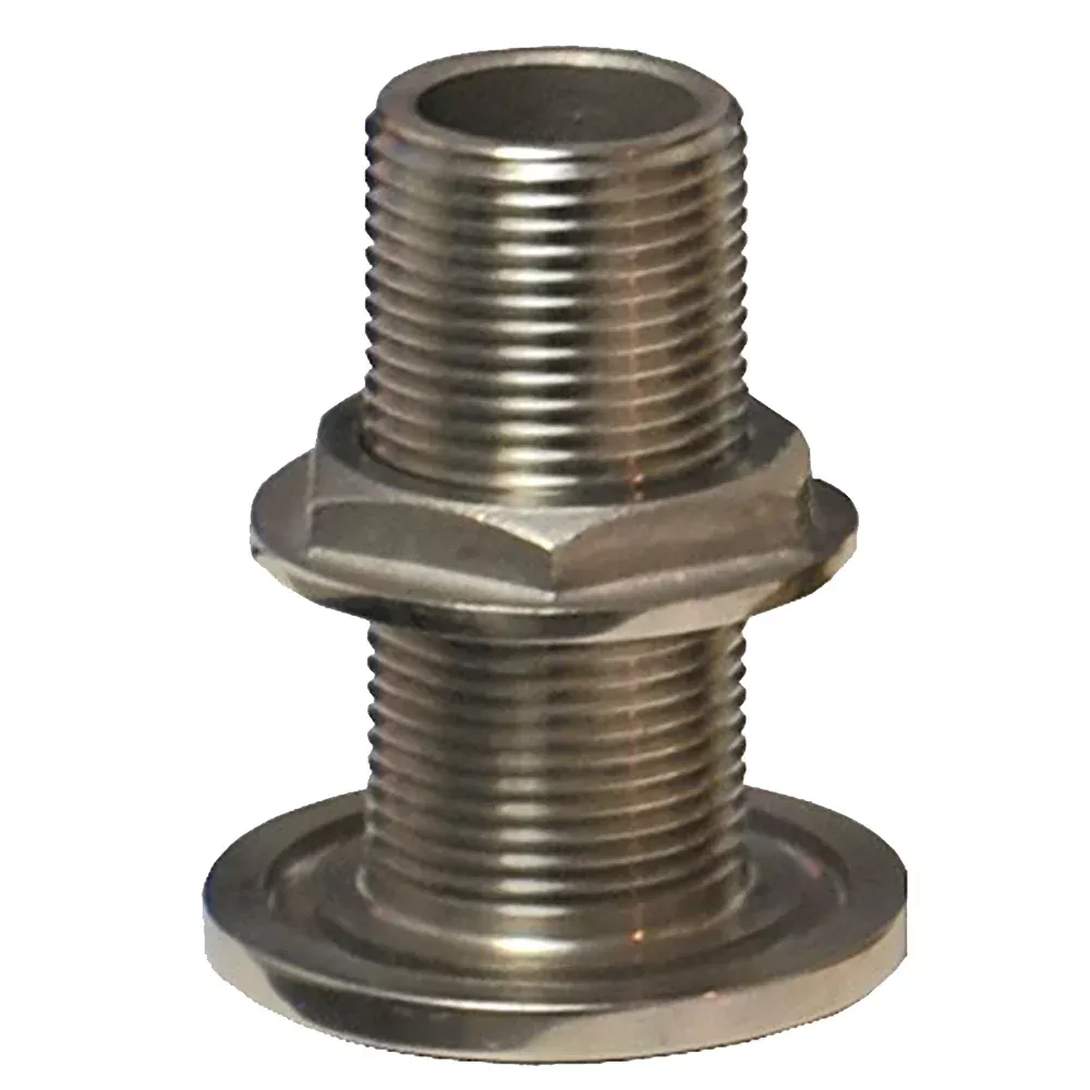 GROCO 2" NPS NPT Combo Stainless Steel Thru-Hull Fitting w/Nut [TH-200