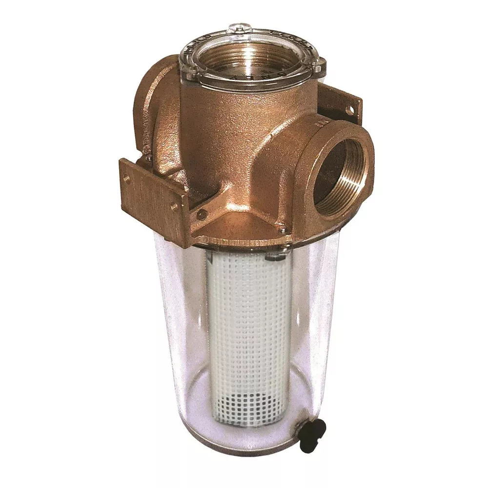 GROCO ARG-500 Series 1/2" Raw Water Strainer w/Non-Metallic Plastic Ba