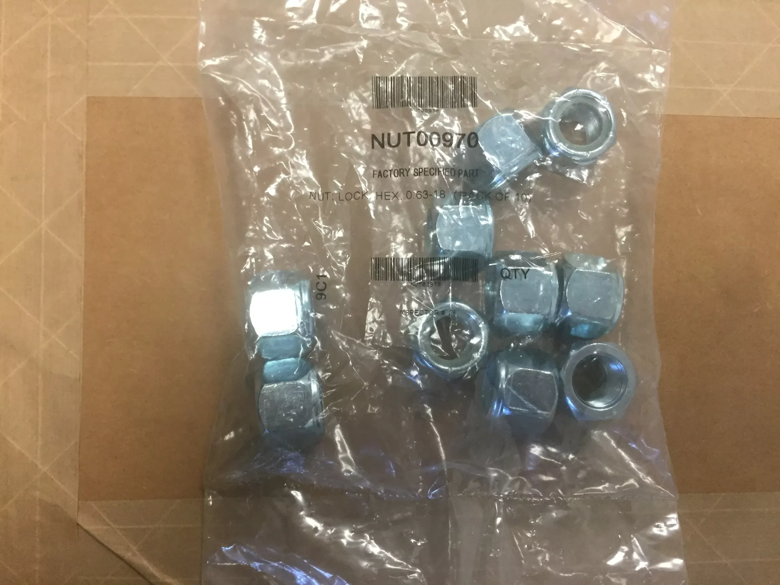 Hex Lock Nut (10 Pack)