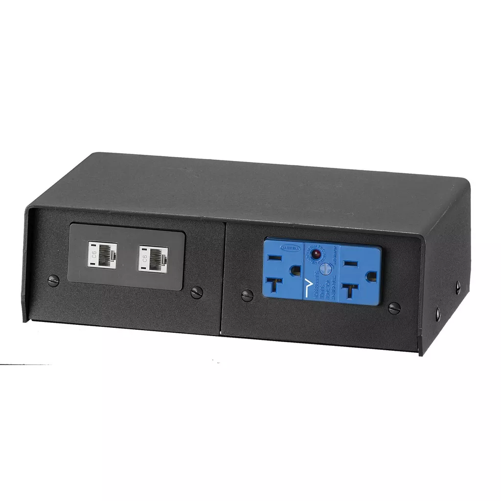Hubbell FR480BKAFRPT PEDESTAL, 4-G, BK