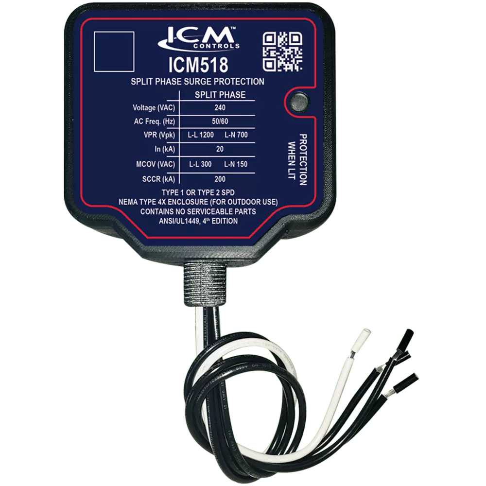 ICM Controls ICM518 Split-Phase Surge Protection Device for 240VAC