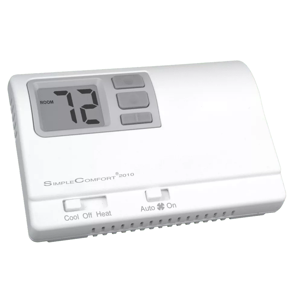 ICM Controls SC2010L Non-Programmable Dual Powered Thermostat, 1H/1C
