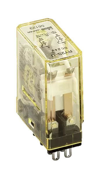 IDEC RY2S-UAC120V RY Series DPDT Miniature Plug-In Relay, 110-120VAC, 3A Slim