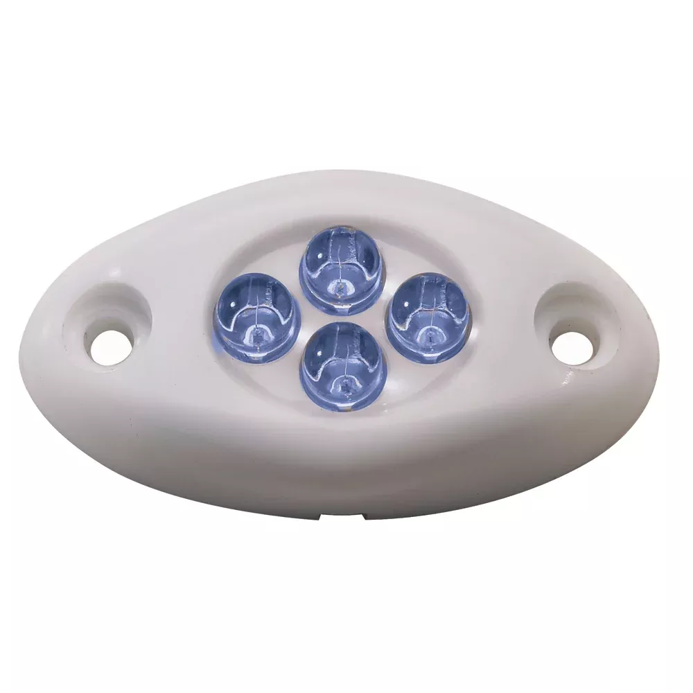 Innovative Lighting Courtesy Light - 4 LED Surface Mount - Blue LED/Wh