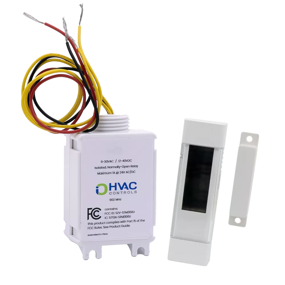 iO HVAC Controls AC-SOS Wireless HVAC Shut Off Switch with Door/Window Sensors – Energy & Short-Cycling Protection