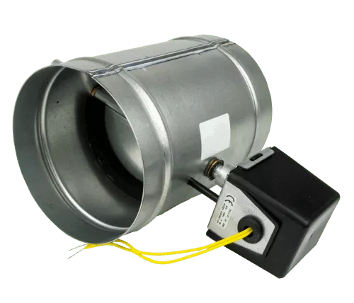 iO HVAC Controls Round Fresh Air Intake Damper - 120V