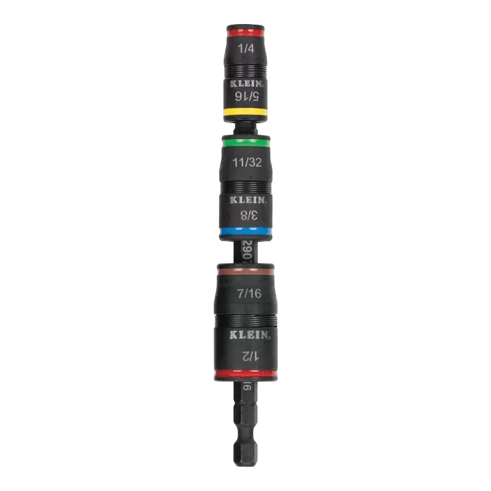 Klein 32907 7-in-1 Impact Flip Socket Set, No handle