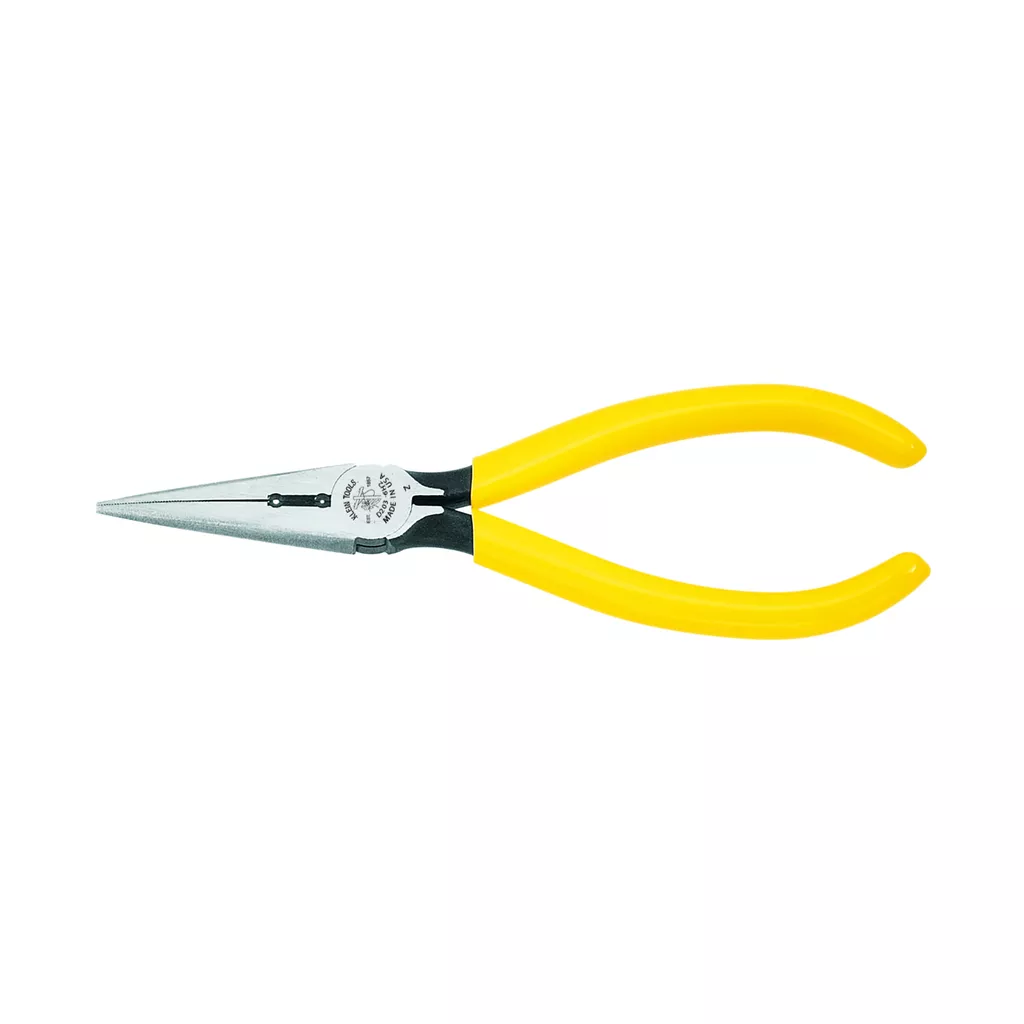 Klein D203-6H2 Pliers, Needle Nose Side-Cutters, Stripping, 6"