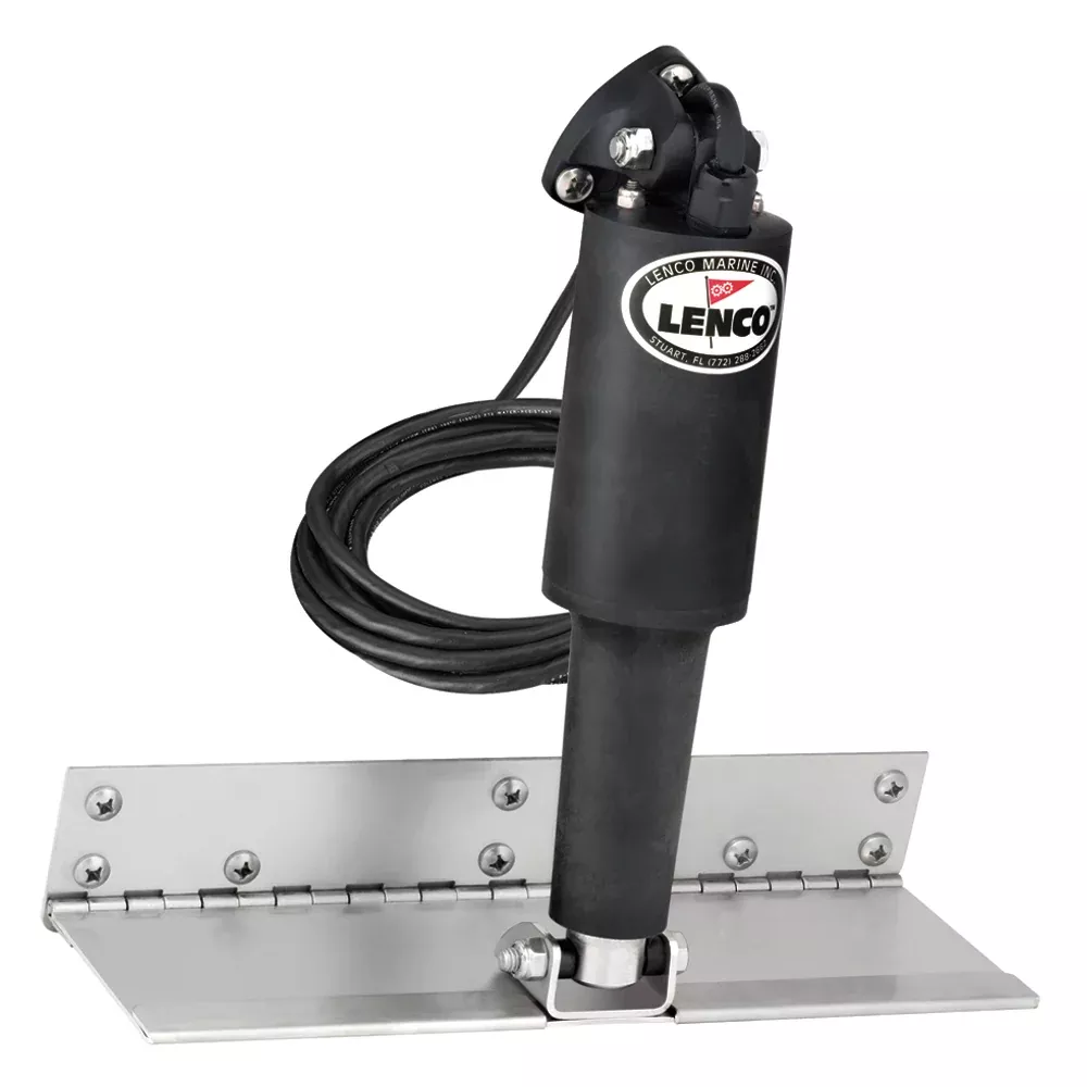 Lenco 4" x 12" Limited Space Trim Tab Kit w/o Switch Kit 12V - Standar