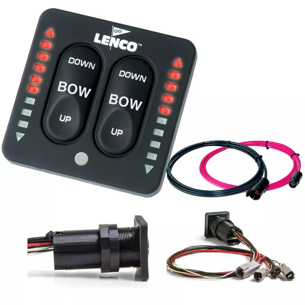 Lenco LED Indicator Integrated Tactile Switch Kit w/Pigtail f/Dual Act