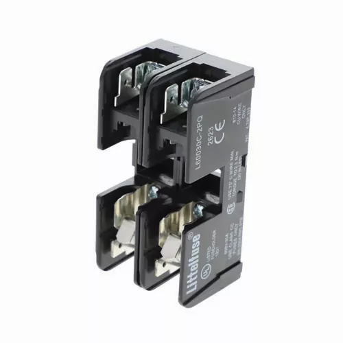 Littelfuse L60030C2PQ 30A Class CC Fuse Block – 600V AC, DIN Mount