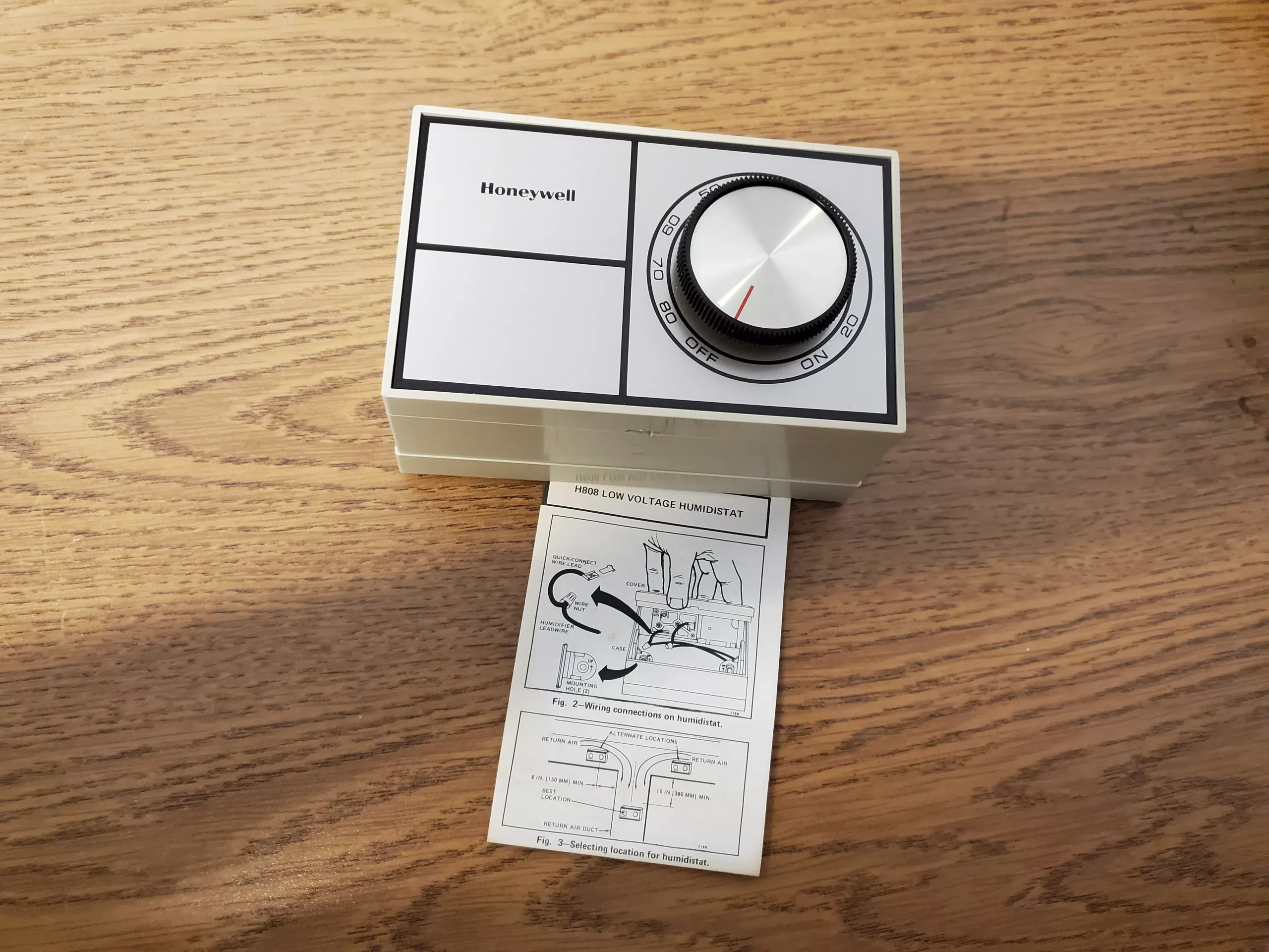 Low Voltage Humidistat 24 VAC