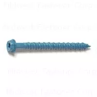Masonry Screw, 3/16 x 2-1/4 In. Star Hex Head, 100-Pk.