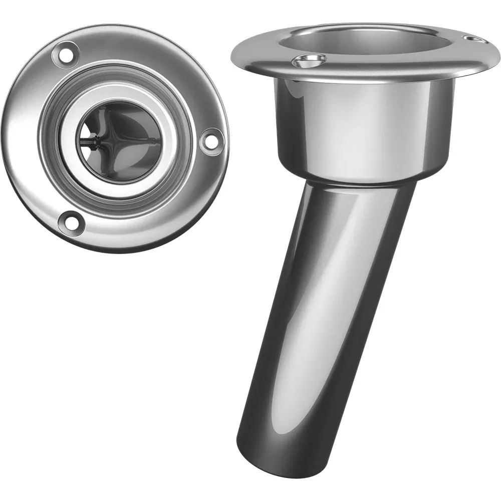 Mate Series Stainless Steel 15 Rod Cup Holder - Open - Round Top [C101