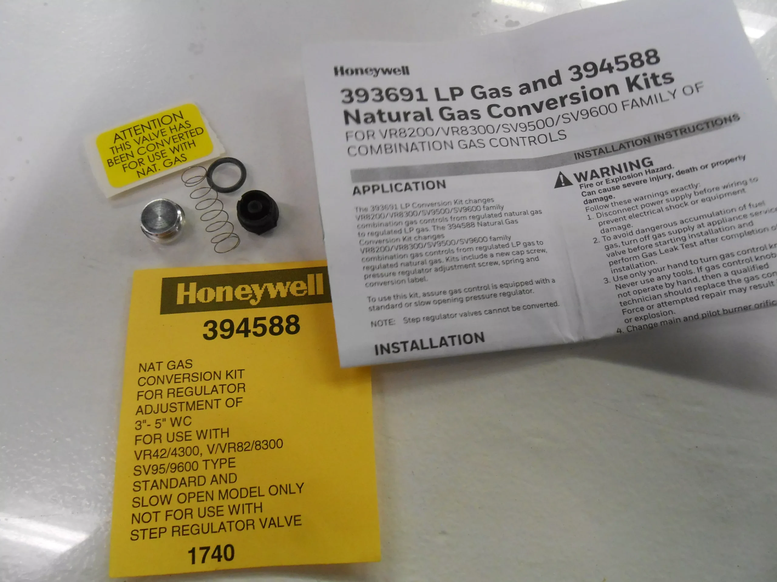 Natural Gas Conversion Kit