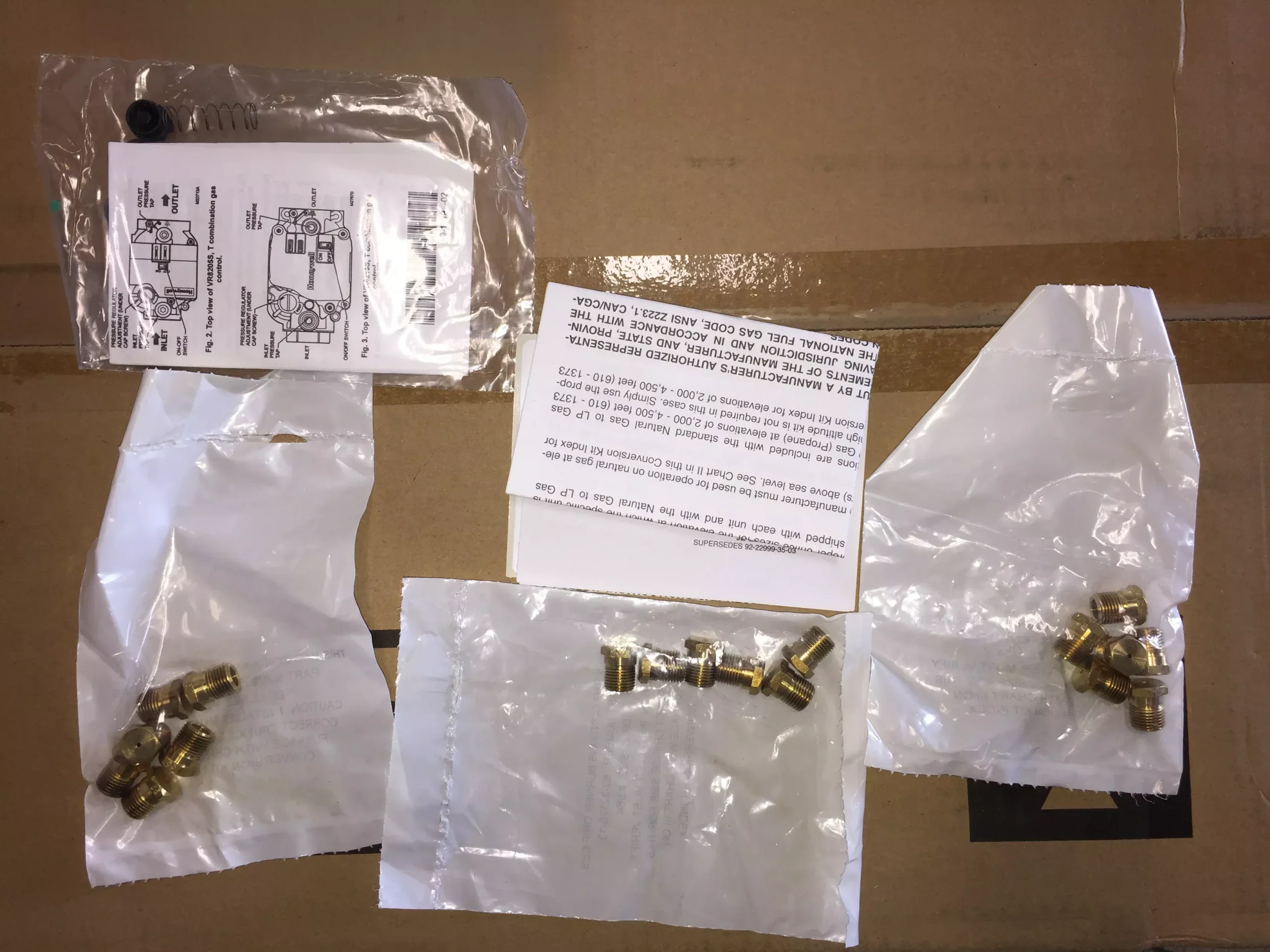 Natural to LP Gas Conversion Kit