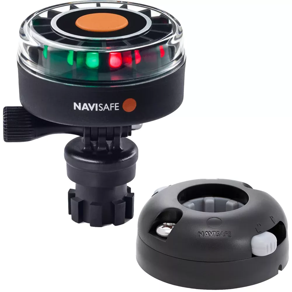 Navisafe Navilight 2NM Tricolor w/Navimount Base Horizontal Mount - Bl