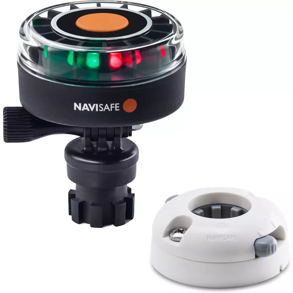 Navisafe Navilight 2NM Tricolor w/Navimount Base Horizontal Mount - Wh