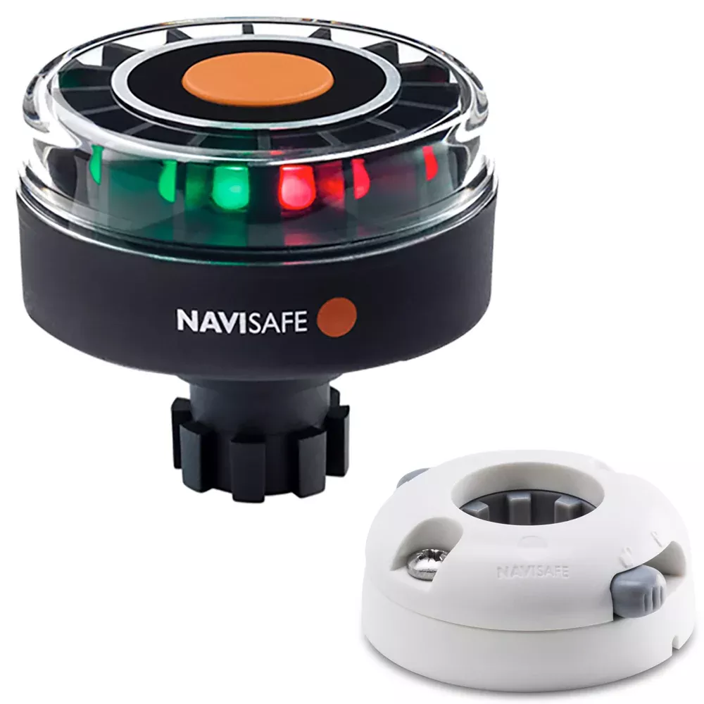 Navisafe Navilight Tricolor 2NM w/Navibolt Base Horizontal Mount - Whi