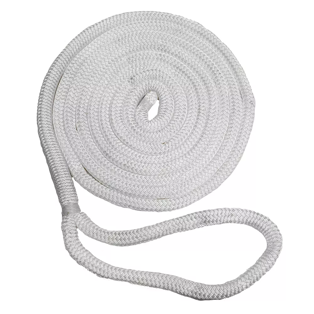 New England Ropes 5/8" Double Braid Dock Line - White - 25 [C5050-20-0