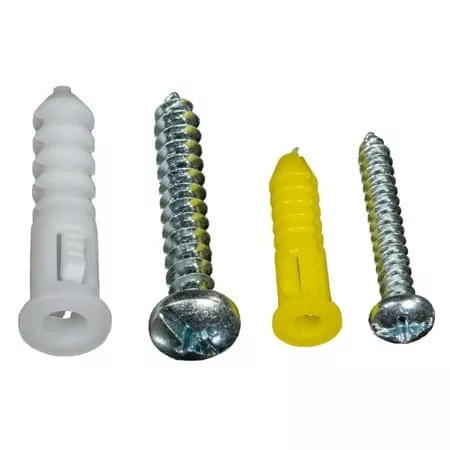 No. 6-8/10-12 Ribbed Plastic Anchor Kit For Secure Fastening