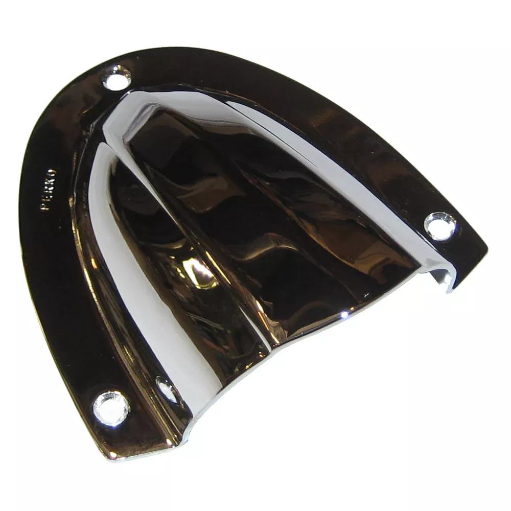 Perko Clam Shell Ventilator - Chrome Plated Brass - 4" x 3-3/4" [0339D