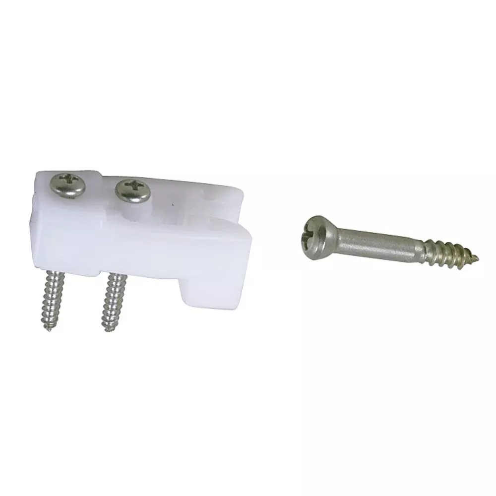 Perko Door Catches - White Nylon/Stainless - Pair [0554DP]
