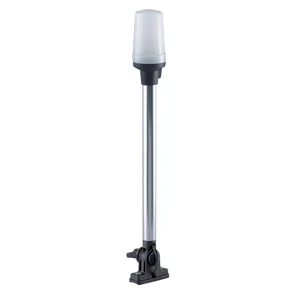 Perko Fold Down All-Round Pole Light - Vertical Mount - White [1137DP0