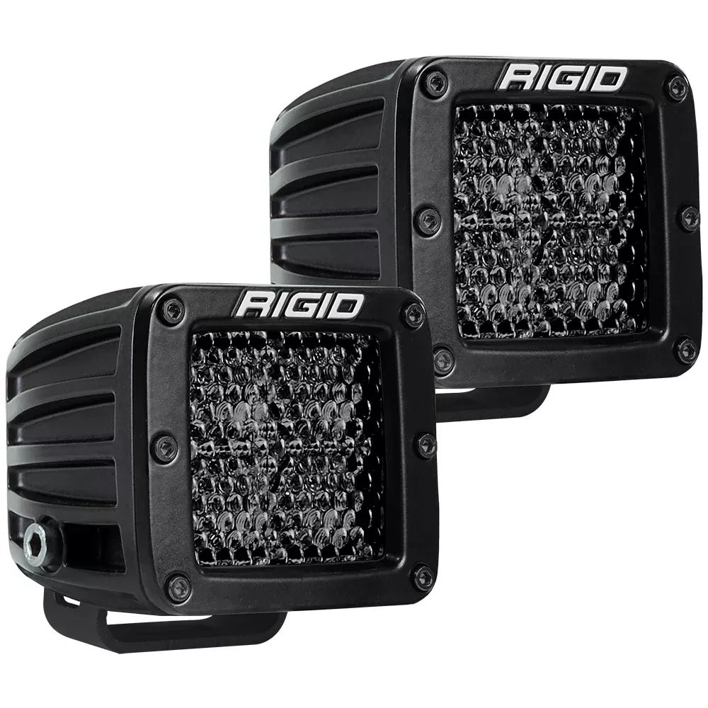 RIGID Industries DSeries Pro Spot Diffused Midnight Surface Mount Pair 202513BLK