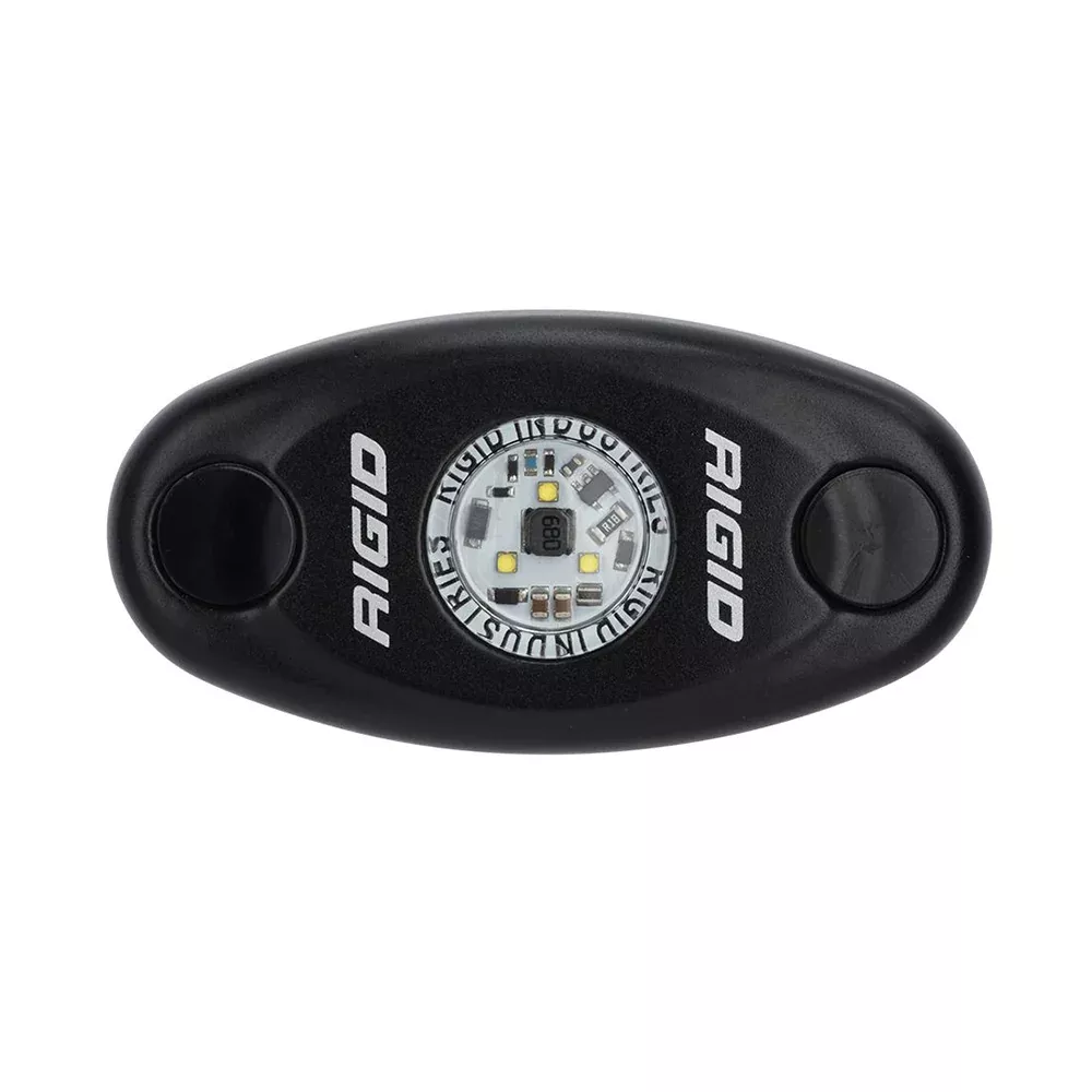 RIGID Industries A-Series Black High Power LED Light Single - Amber [4