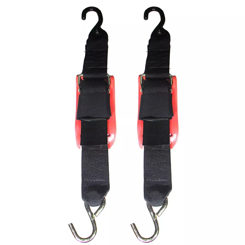 Rod Saver Quick Release Trailer Tie-Down w/Vinyl Pad - 2" x 2 - Pair [
