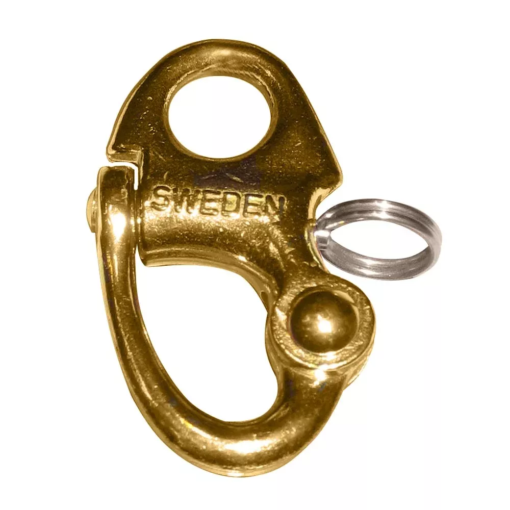 Ronstan Brass Snap Shackle - Fixed Bail - 59.3mm (2-5/16") Length [RF6