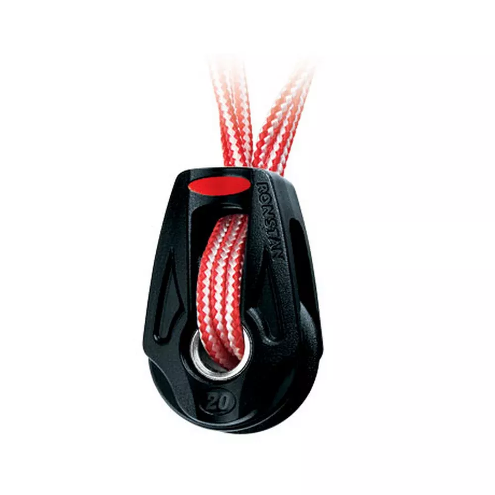 Ronstan Series 20 Ball Bearing Orbit Block - Single - Dyneema Lashing