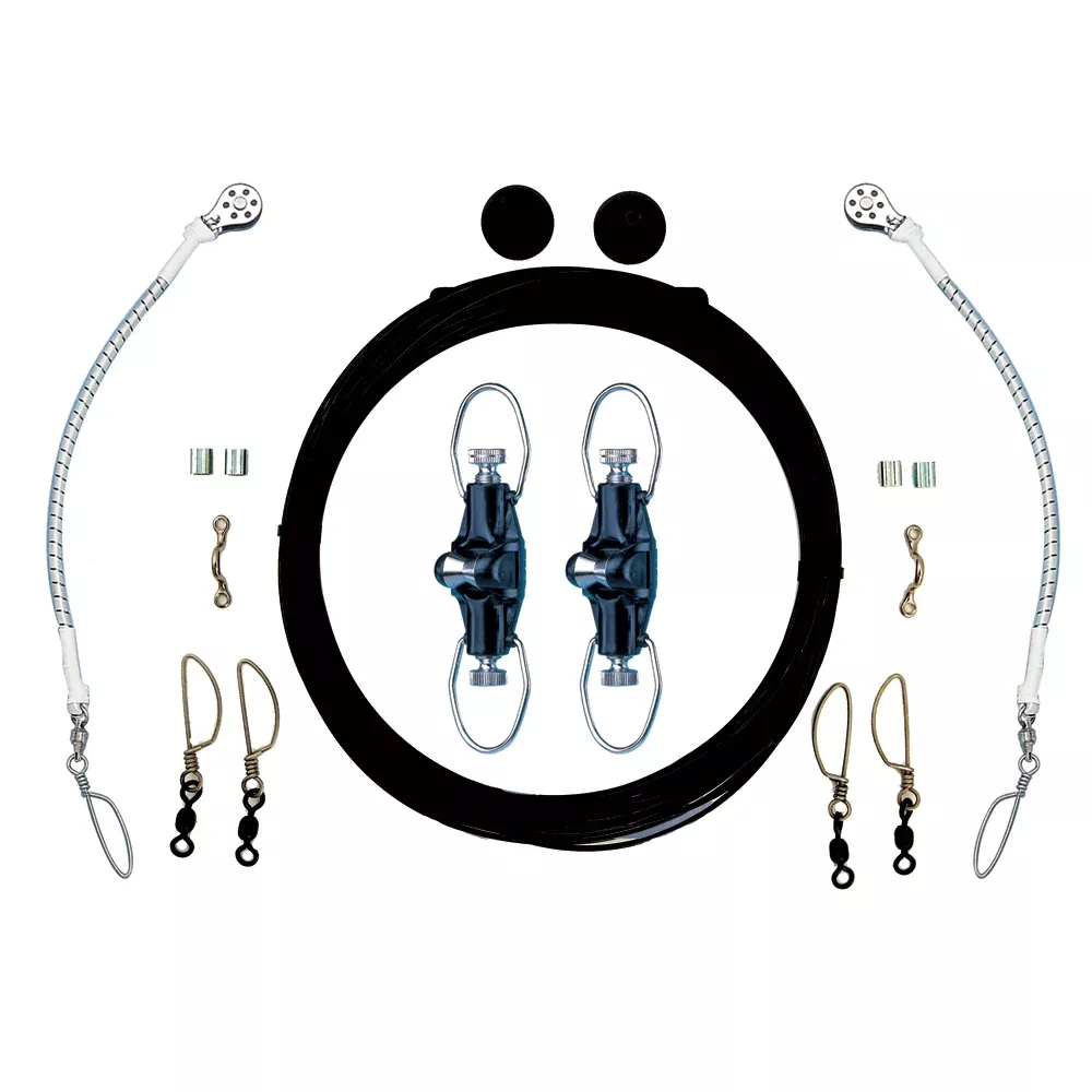 Rupp Single Rigging Kit w/Nok-Outs - Black Mono 160' Lines [CA-0025-MO