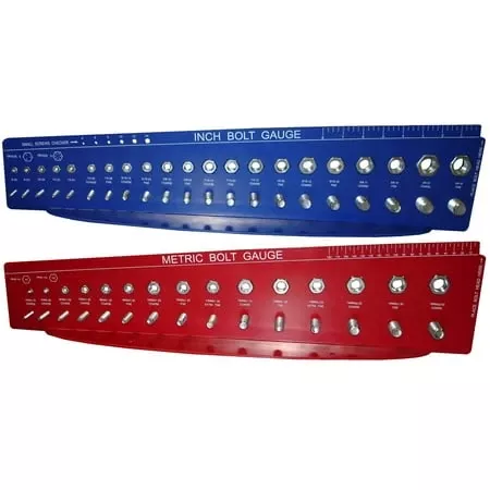 Sae And Metric Bolt Gauges For Checking Thread Nut Fastener Sizes