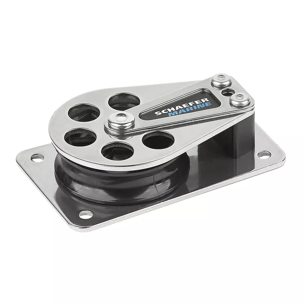 Schaefer Series 5 Flat Base Cheek Block - Stainless Steel Cheeks [505-