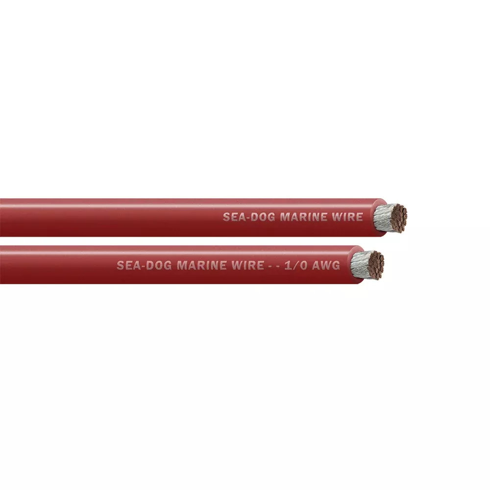 Sea-Dog 1/0 AWG Red Battery Cable - 25' [8011020]