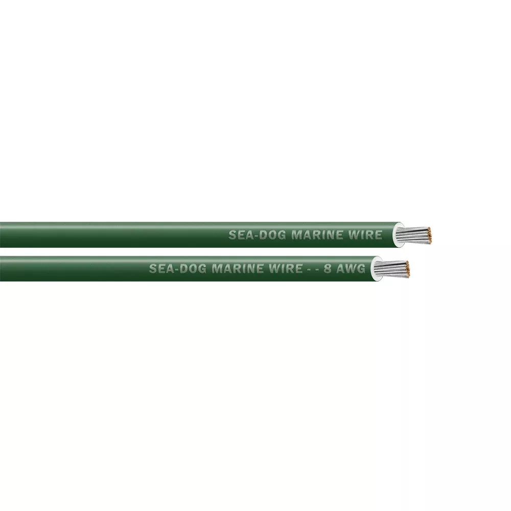 SeaDog 8 AWG Green Primary Wire 100 8008042