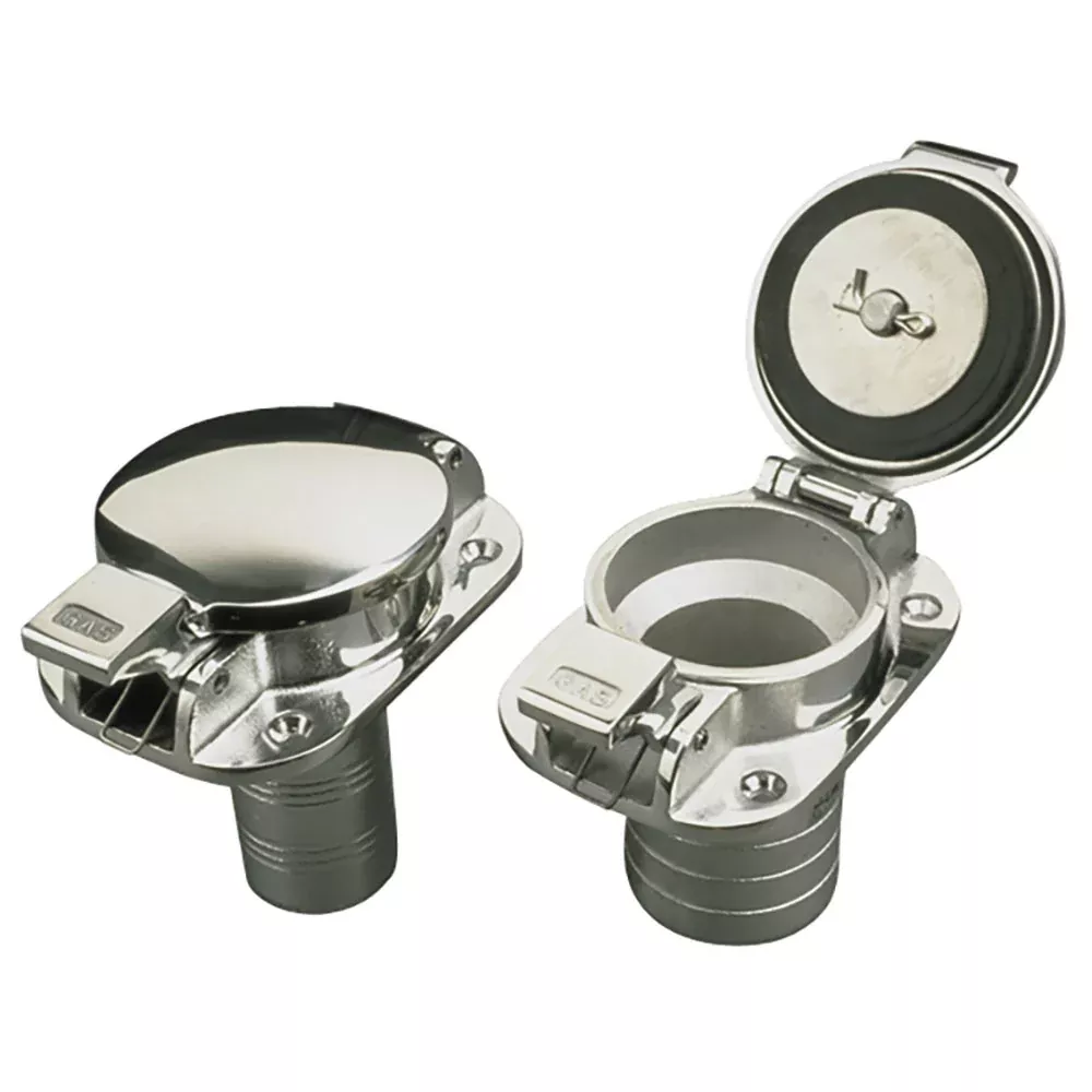 SeaDog Stainless Steel Flip Top Deck Fill Gas 2 Hose 351100