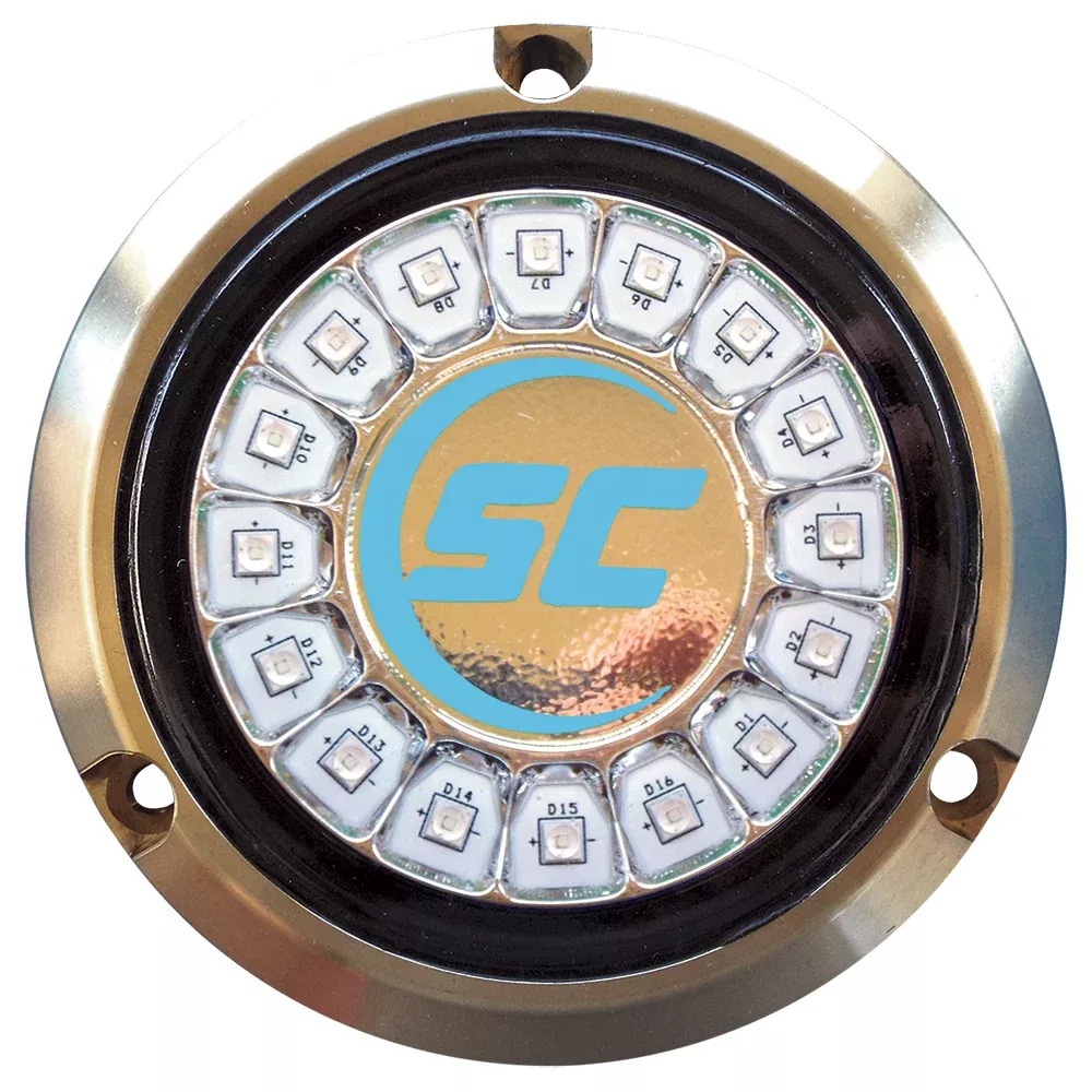 Shadow-Caster Bimini Blue Single Color Underwater Light - 16 LEDs - Br
