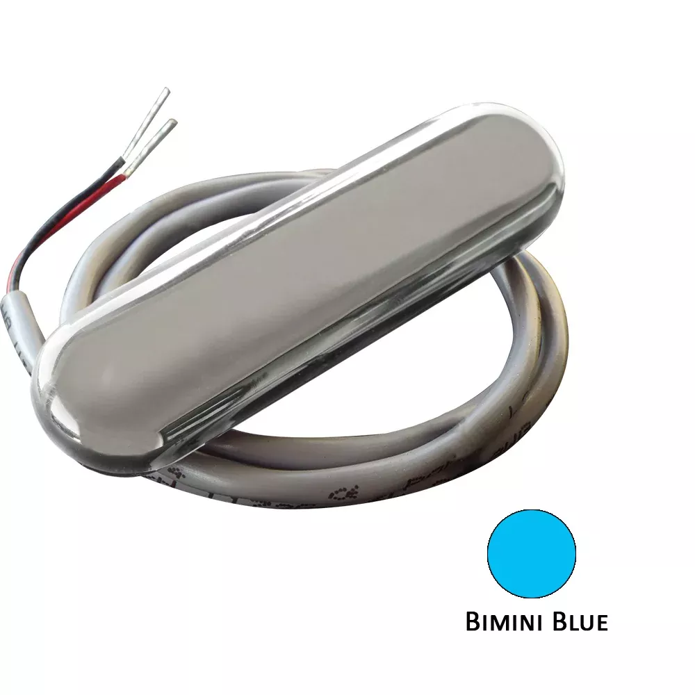 Shadow-Caster Courtesy Light w/2' Lead Wire - 316 SS Cover - Bimini Bl