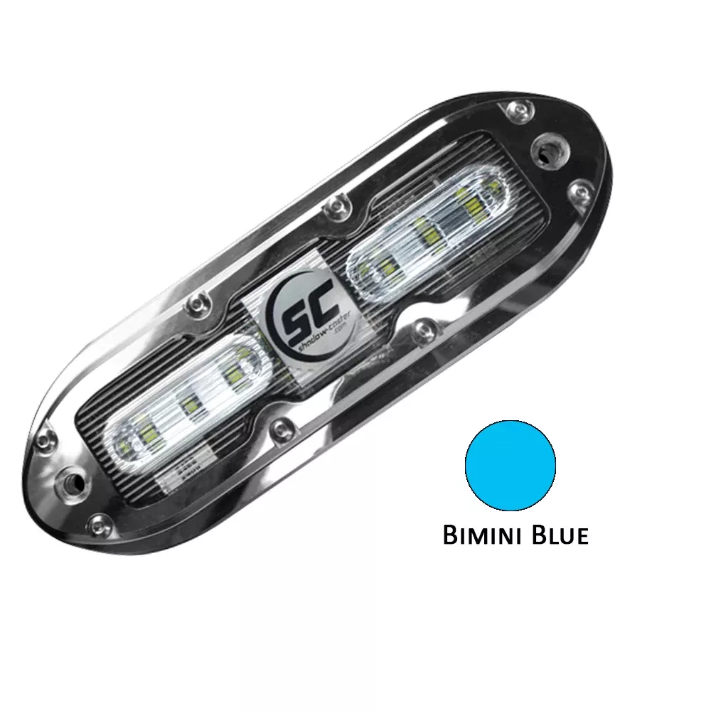 Shadow-Caster SCM-6 LED Underwater Light w/20' Cable - 316 SS Housing