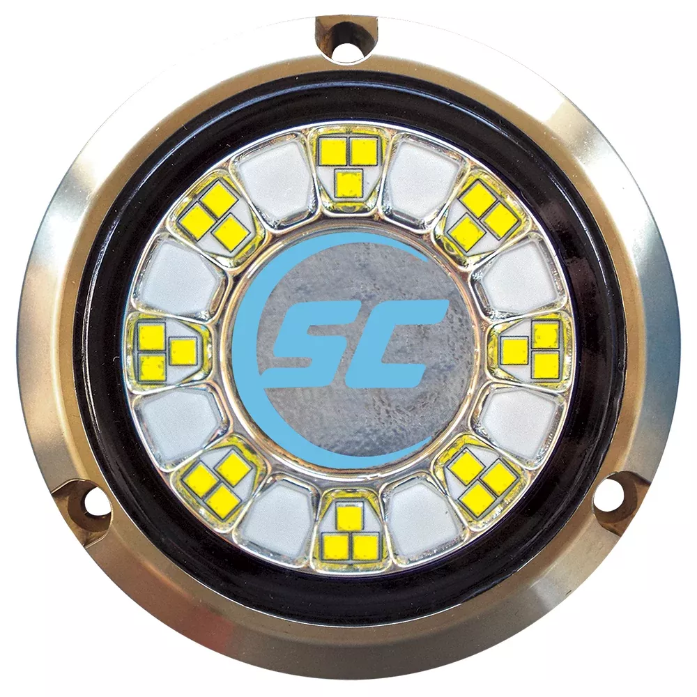 Shadow-Caster SCR-24 Bronze Underwater Light - 24 LEDs - Bimini Blue [