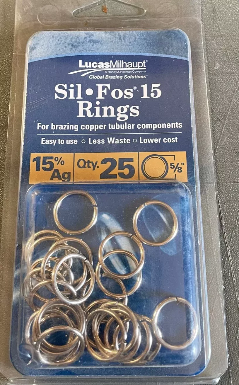 Sil Fos 15%Ag Ring 5/8 Od (25 Per Pack)"