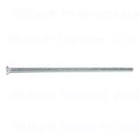 Slotted Flat Machine Screw 6-32 X 4 Zinc Plated Steel