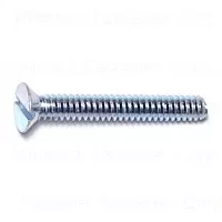 Slotted Flat Machine Screws 1/4-20 X 2 Stainless Steel - Durable Fasteners