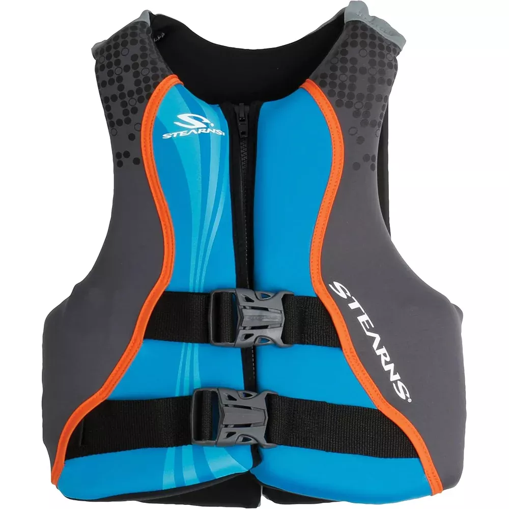 Stearns Youth Hydroprene Life Vest - Type III - Blue/Grey - 50-90lbs [